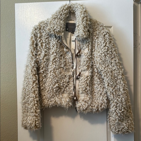 Anthropologie Women's Cream Textured Jacket NWT!